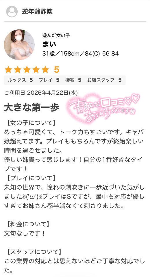 💌口コミお礼