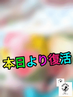 本日より、復帰です！ご予約お待ちしてます♪