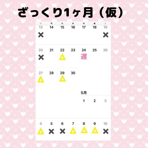 ざっくりご予定（仮）?