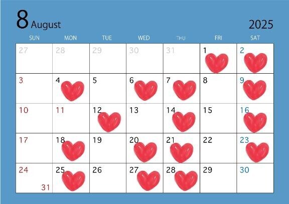8月シフト