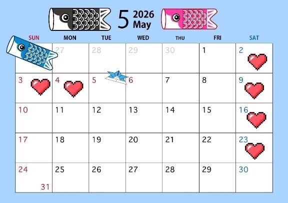 ??5月出勤予定??