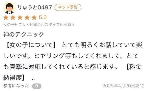 【お礼写メ日記】