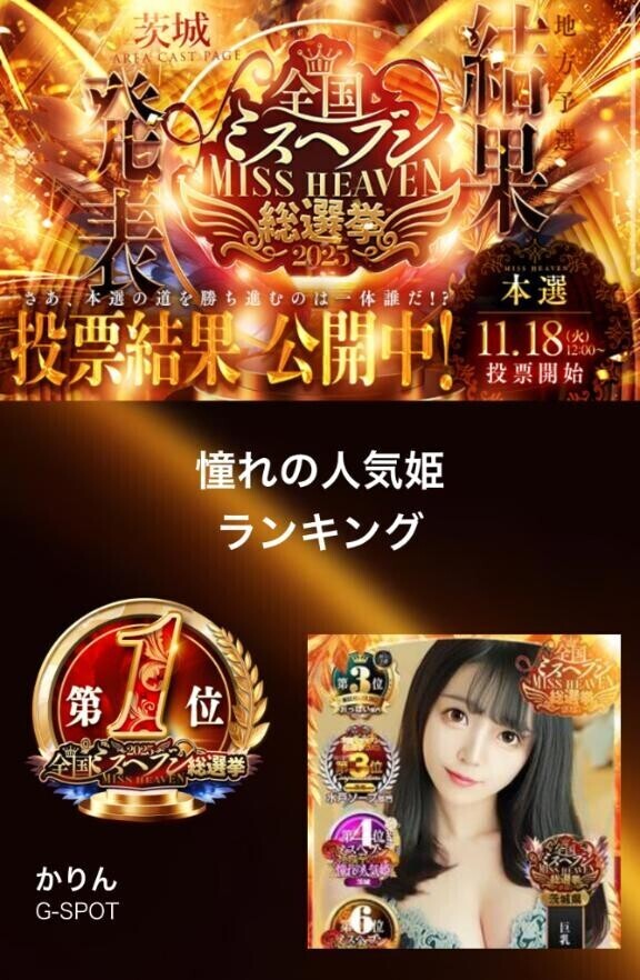 ミスヘブン?予選結果??