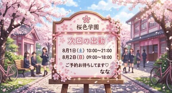 次回の出勤♡