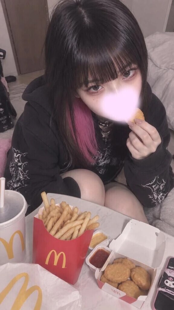 半分こする？