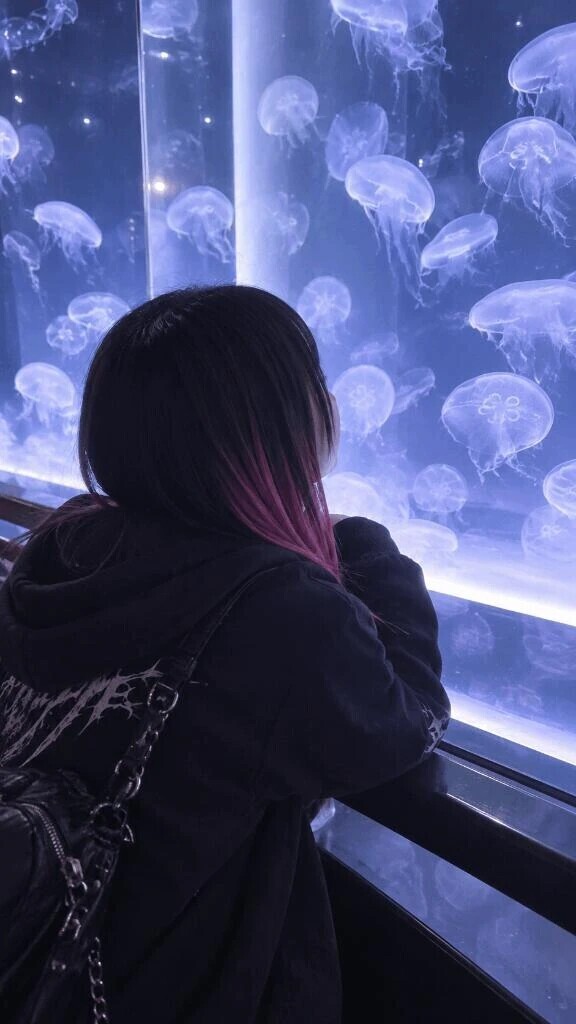 こはねと水族館デートする？🐬🫧‎🩷