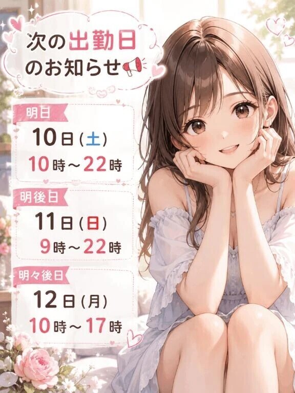 明日から♡