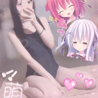 ?スク水で着衣///