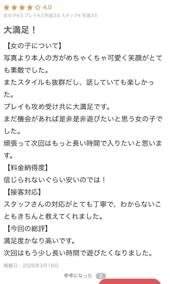 クチコミありがとう❣️