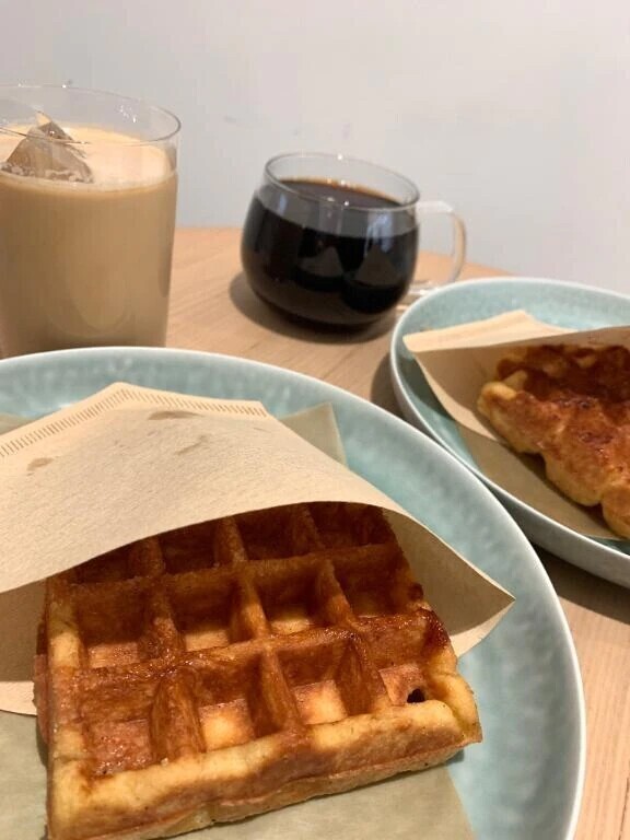 ワッフルでほっこりカフェ時間☺️