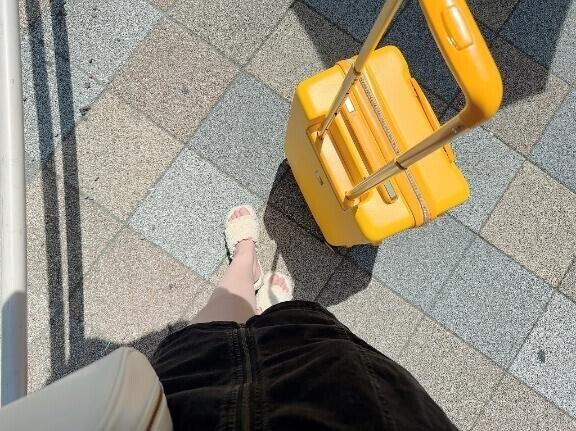 到着しました👀💕