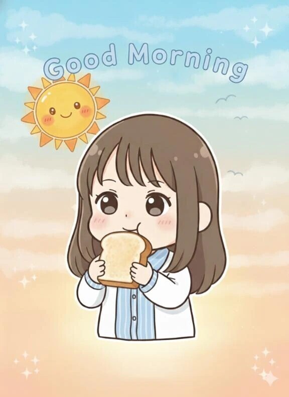 まだ半分夢の中🥱