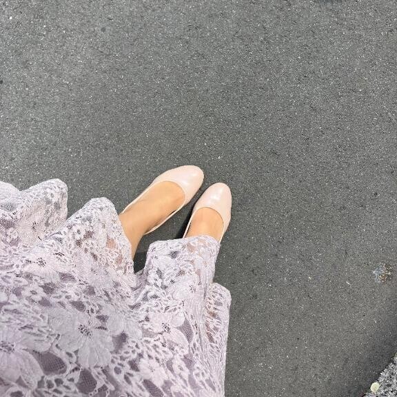 足元が春仕様になりました🌼
