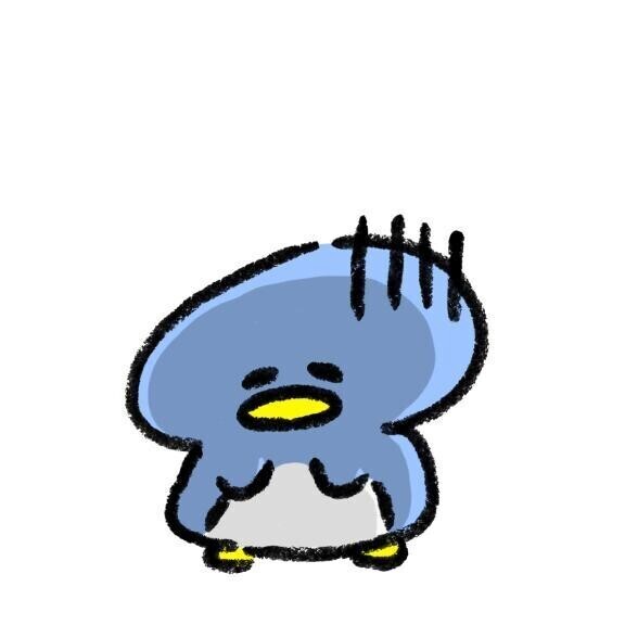 しょんぼり。