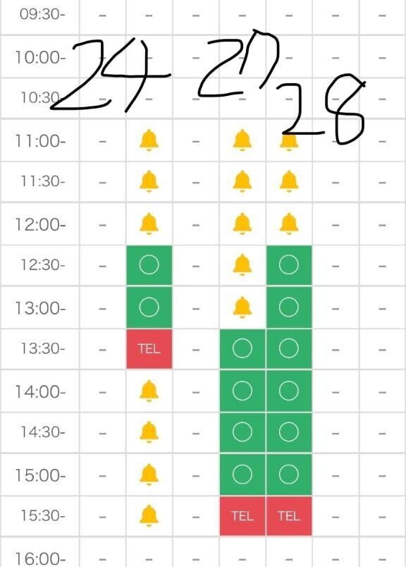 ?空き枠状況