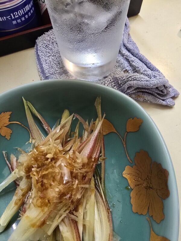 晩酌中