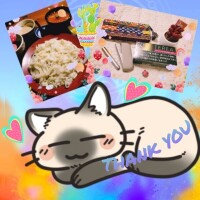 お礼で～す。