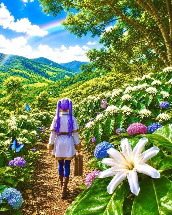 こごえた両手に息を吹きかけて✨