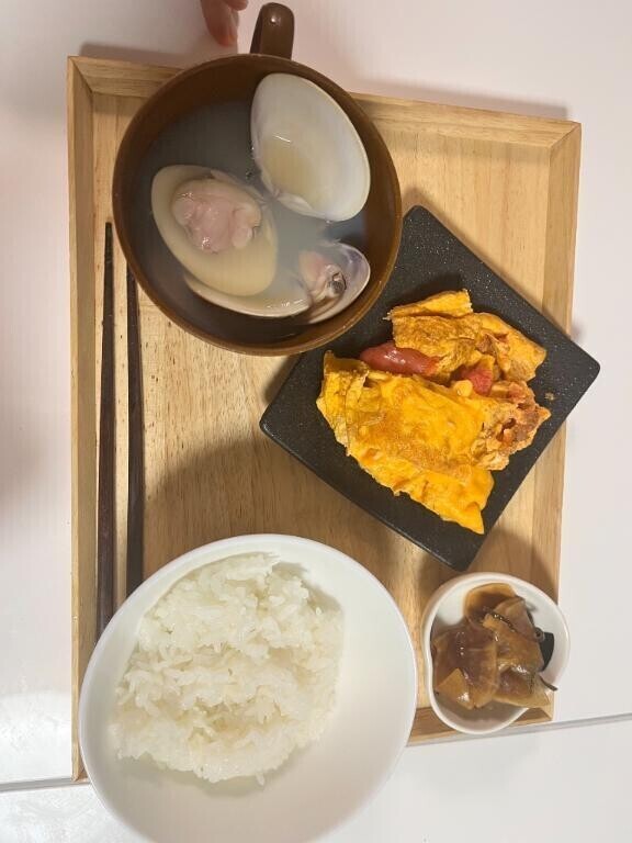 今日の朝ごはん