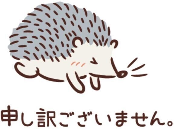 💛申し訳ございません