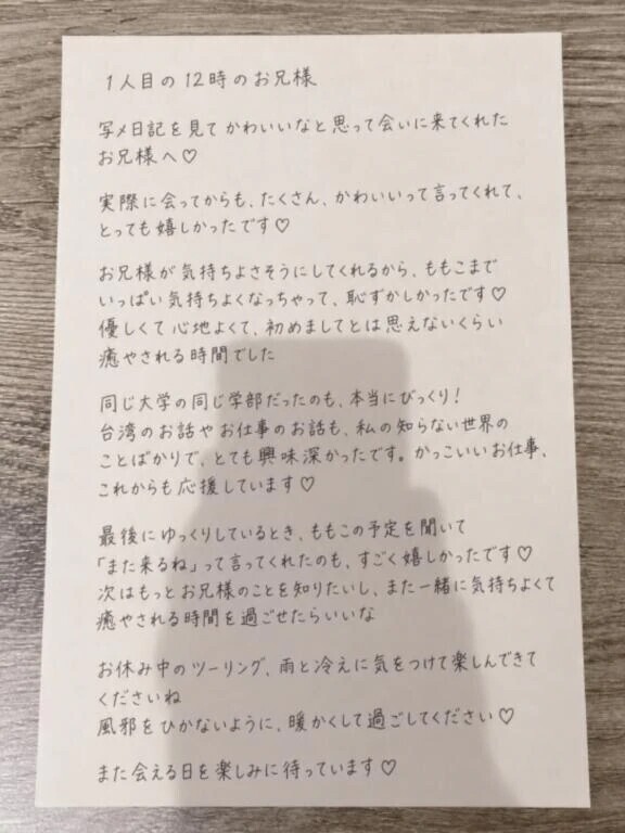 お礼日記♡12時〜のお兄様