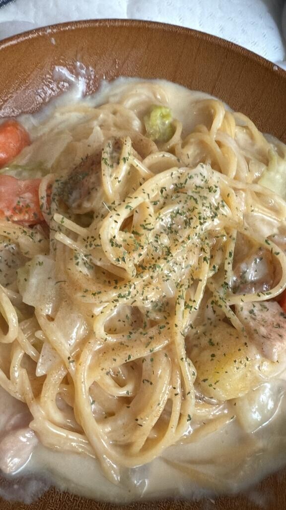お昼作った〜！