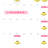4月の予定🗓