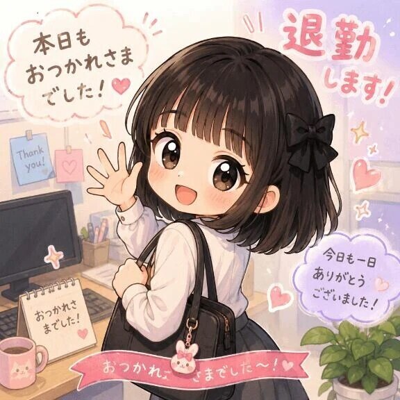 退勤♡いつもありがとう！！