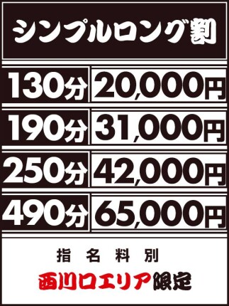 シンプルロング割