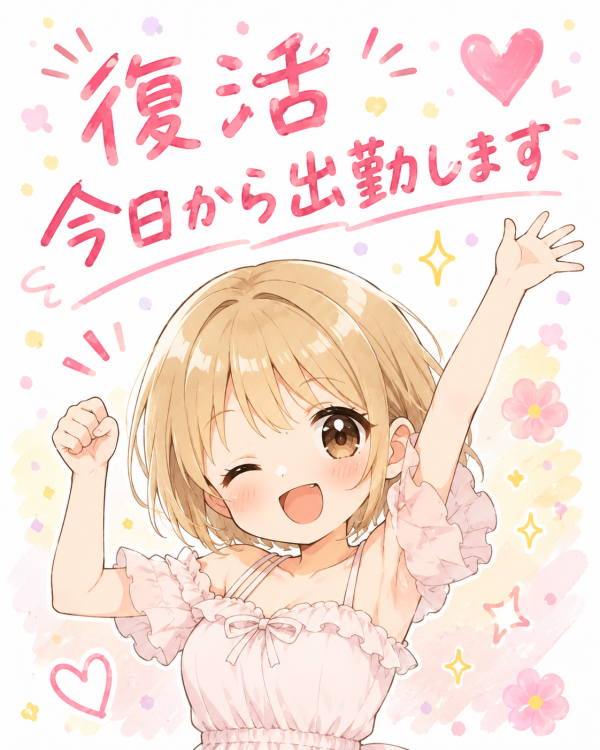 ただいまです🩷