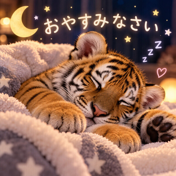 おやすみなさい🐯🌙💕