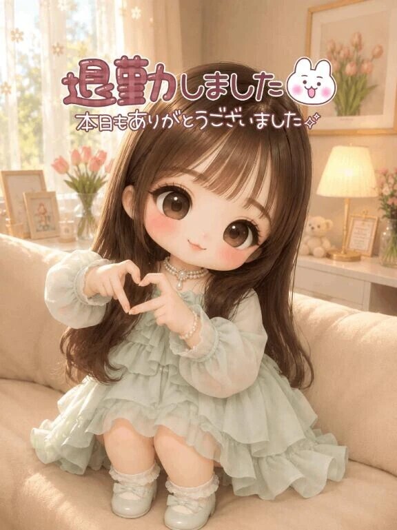 退勤しました🙇🏻‍♀️💗
