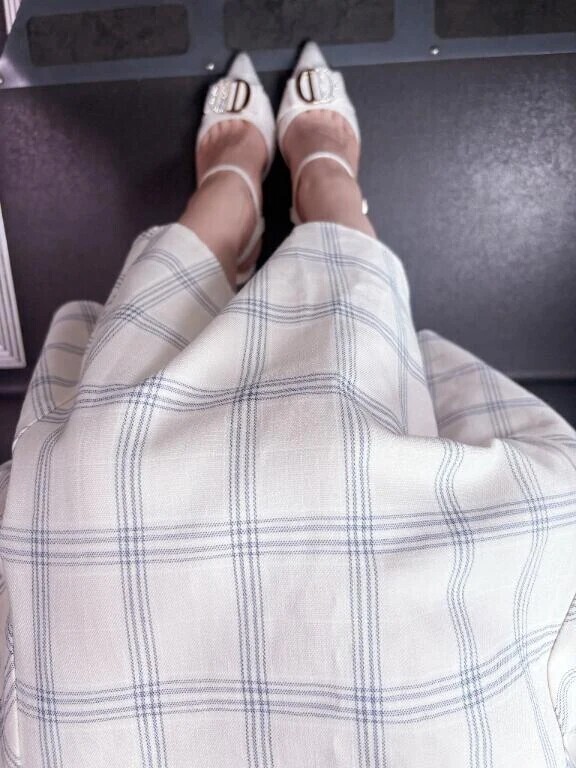 今日の服はちょっぴりお上品🤍