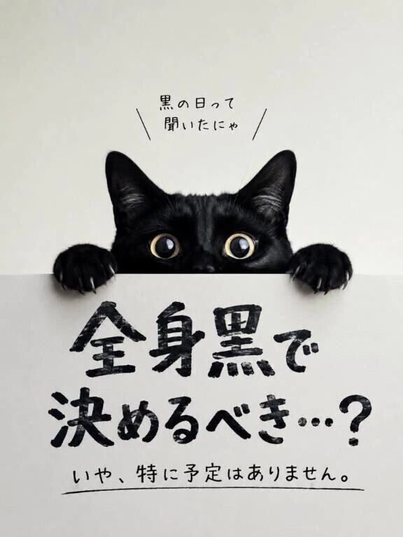 黒の日ですが、何か？🖤