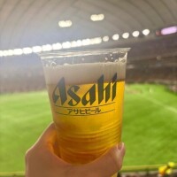 ドーム🏟️での1杯🍺🎶