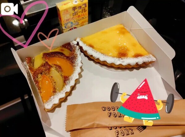 幸せタルトタイム🍑☕