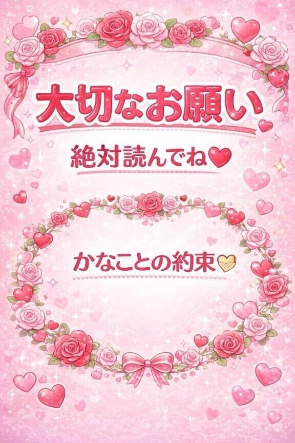 大切なお願い