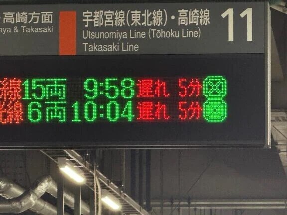電車遅れ。購入検討中