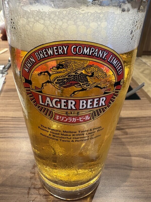 大きなビール昼からメガ🍺🤗