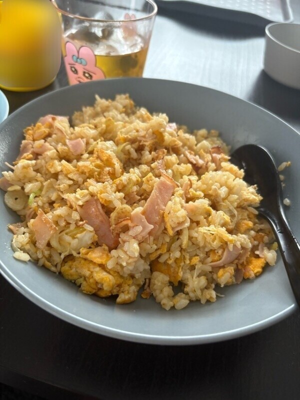 チャーハン作ったぉ🥺🩷💜
