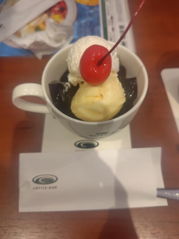 最後に珈琲ゼリー😋
