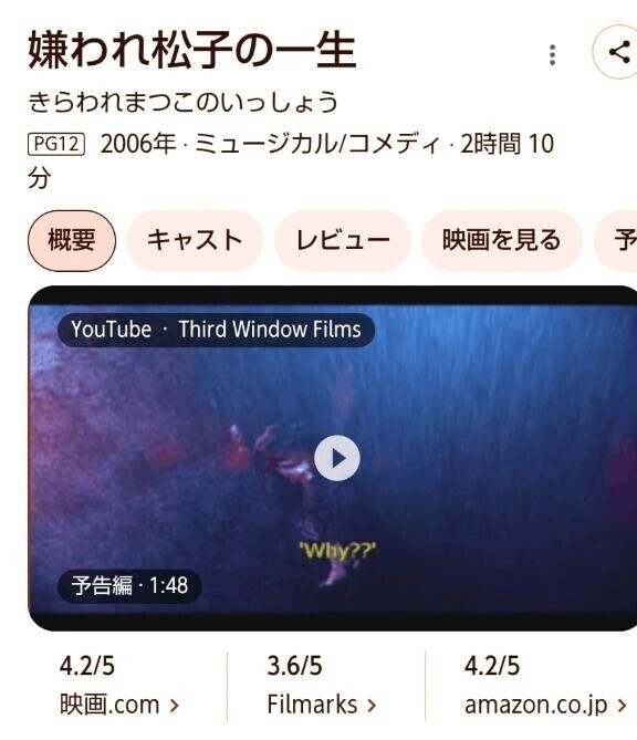 嫌われ松子の一生🎬️