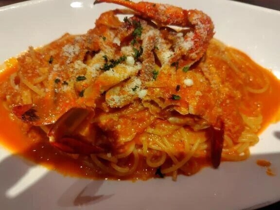 先日蟹のスパゲッティ🍝
