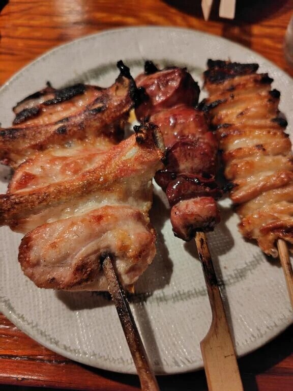 この前飲みに行った時の焼鳥2✌