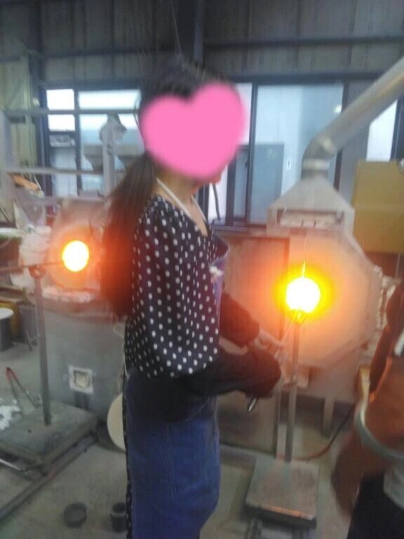 吹きガラス体験💓
