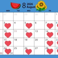 🌻8月のシフトです🌻