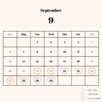 9月の予定???