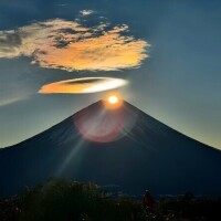 ダイヤモンド富士?