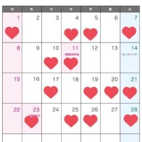 2月の出勤スケジュールです･:*+