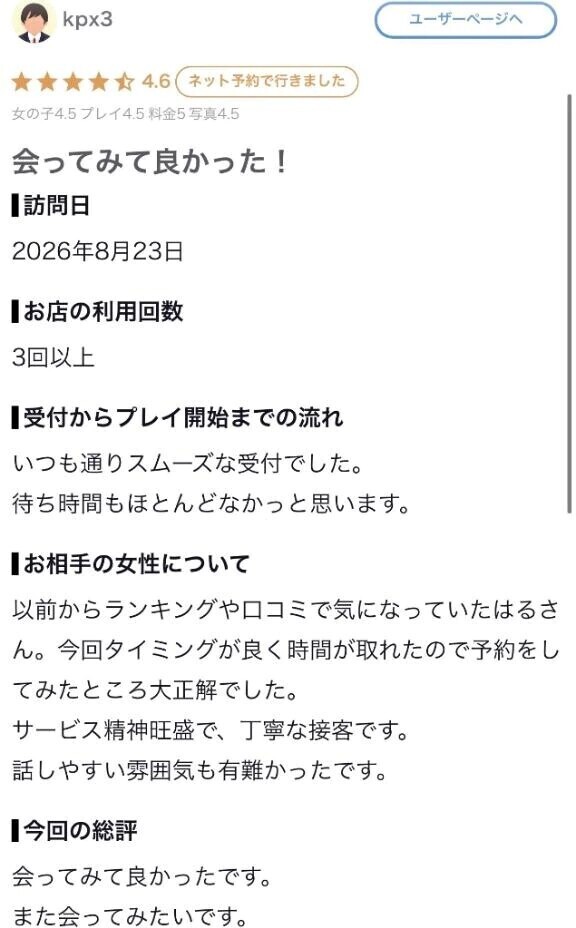 【お礼写メ日記】